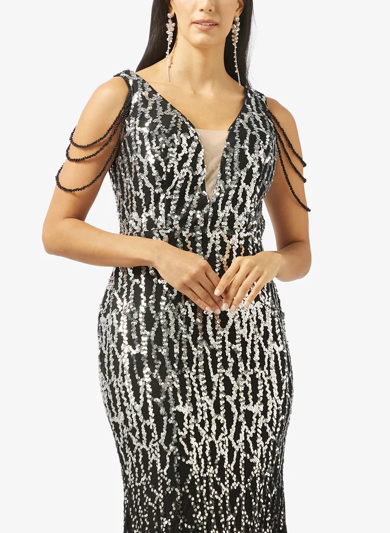 Ella Limited Edition  Bodycon Shimmer Dress for Women | Best Price UAE